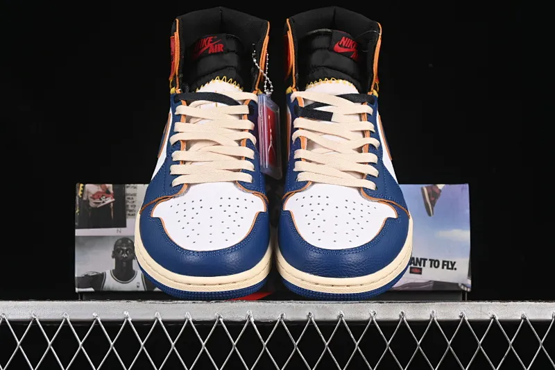 All categories Air Jordan Jordan series basketball shoes Air Jordan 1 High foreign trade version Air Jordan 1 x Union AJ1 Joe 1 limited joint four-color deconstruction splicing basketball shoes BV1300-146
